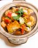 mixed seafood in clay pot